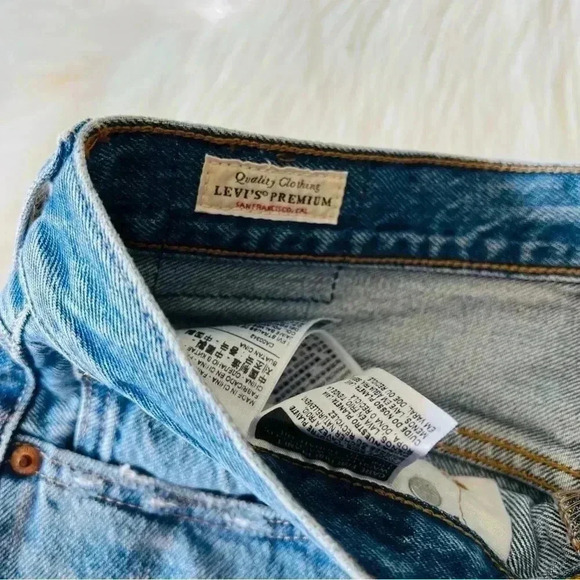 New Levi’s 501 Skinny Jeans Distressed Sz 26 - Picture 7 of 10